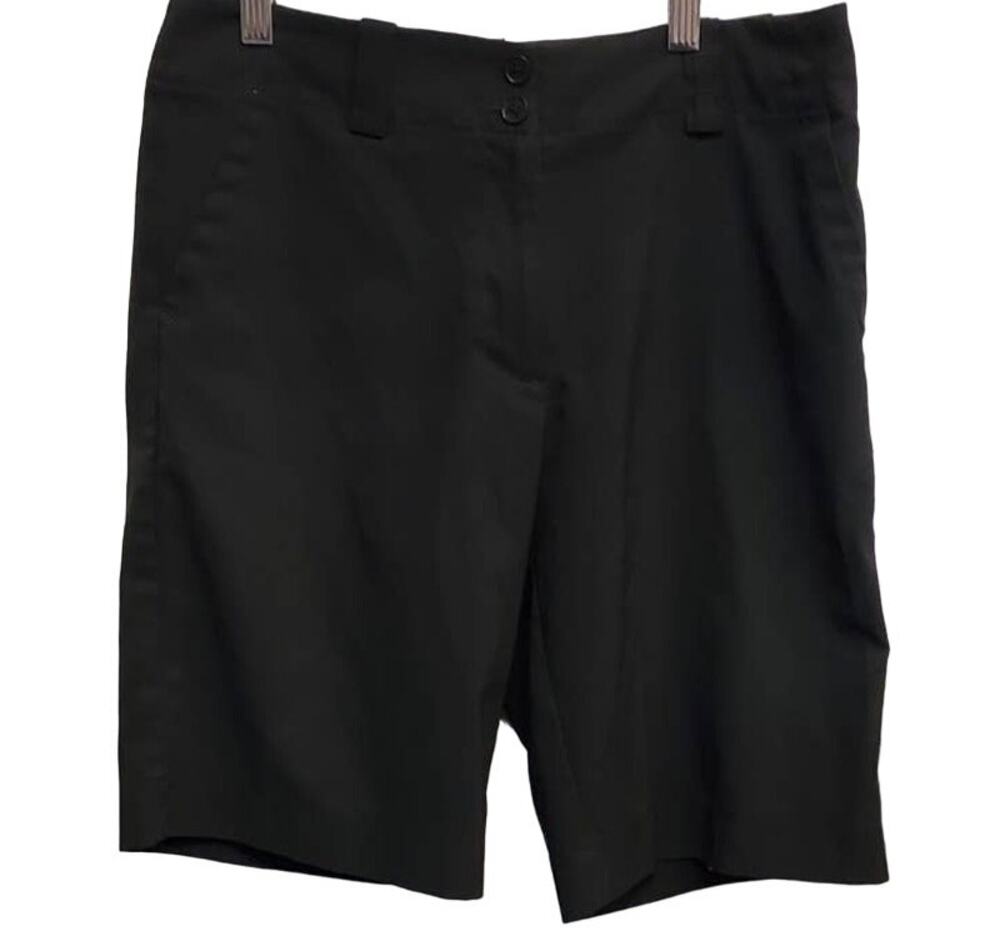 Nike Golf Women's Black Bermuda Shorts Dri Fit Size 6